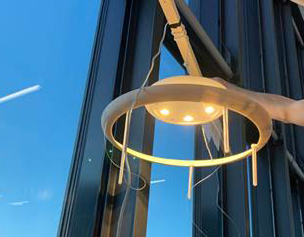 Photographed lighting effect on the prototype