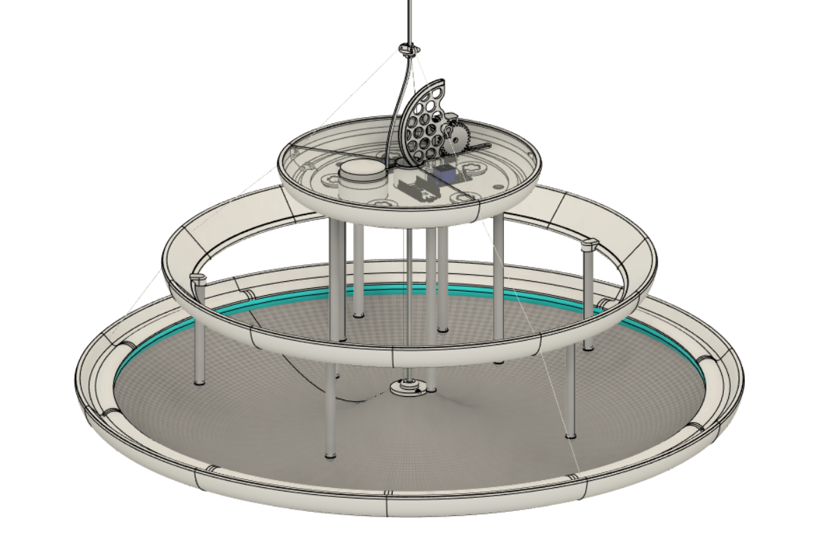 Final CAD model of the Tempestio chandelier